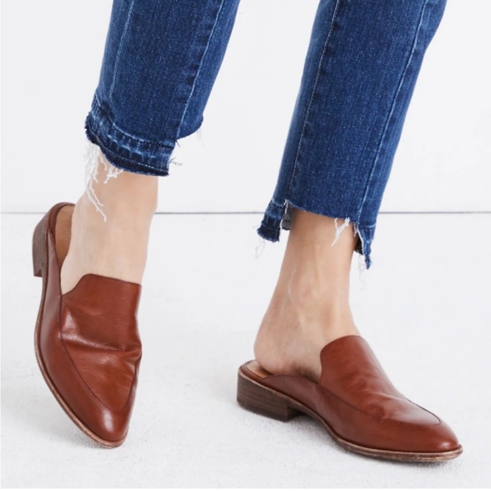 Madewell The Frances Leather Mule Slip On Sz 10 - Picture 2 of 8